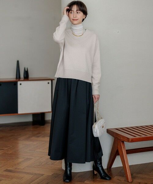 S size ONWARD(小さいサイズ) / エスサイズオンワード ニット・セーター | 【Oggi2月号掲載/洗える】ウールカシミヤ Vネック ニット | 詳細17