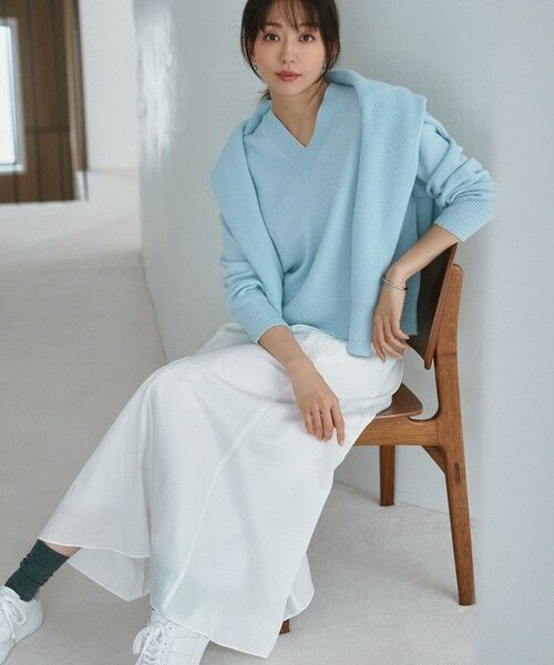 S size ONWARD(小さいサイズ) / エスサイズオンワード ニット・セーター | 【Oggi2月号掲載/洗える】ウールカシミヤ Vネック ニット | 詳細19