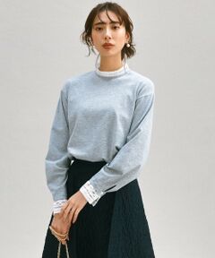 S size ONWARD(小さいサイズ) / エスサイズオンワード ニット・セーター | 【洗える】ヴィスコースストレッチ レースコンビ ニット