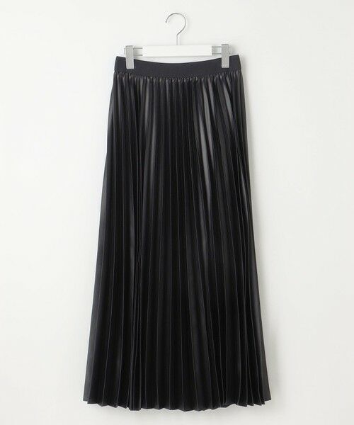 S size ONWARD(小さいサイズ) / エスサイズオンワード ロング・マキシ丈スカート | 【ウエストゴム・洗える】ブライトサテンプリーツ スカート | 詳細18