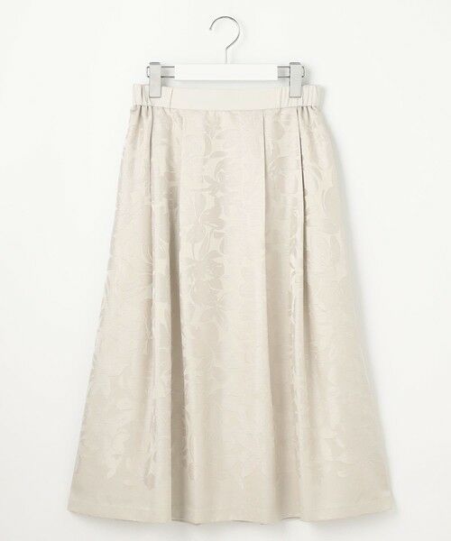 S size ONWARD(小さいサイズ) / エスサイズオンワード ミニ・ひざ丈スカート | 【セットアップ対応・洗える】フラワーオパールタックフレア スカート | 詳細6