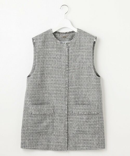 S size ONWARD(小さいサイズ) / エスサイズオンワード ベスト | 【カタログ掲載・セットアップ対応】ライトミックスツイード ジレ | 詳細7