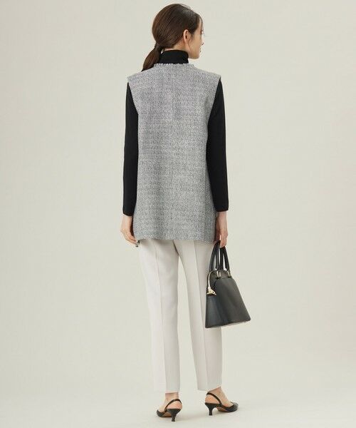 S size ONWARD(小さいサイズ) / エスサイズオンワード ベスト | 【カタログ掲載・セットアップ対応】ライトミックスツイード ジレ | 詳細4