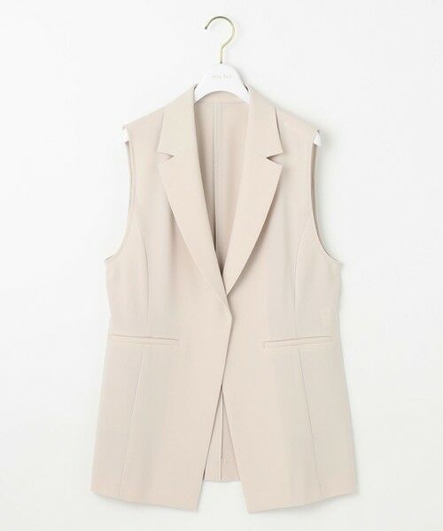 23区 ジレ ベスト 大きいサイズ 44ロングジレ ベージュ 新品 オンワード 23区 ジレ ベスト 大きいサイズ 44ロングジレ ベージュ 新品