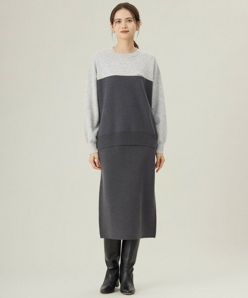 S size ONWARD(小さいサイズ) / エスサイズオンワード ニット・セーター | 【カタログ掲載・セットアップ対応・洗える】スムージーブロッキング ニット | 詳細6