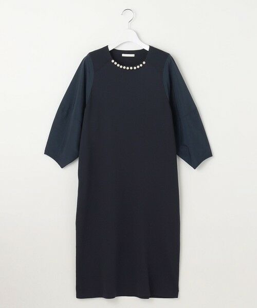 S size ONWARD(小さいサイズ) / エスサイズオンワード ミニ丈・ひざ丈ワンピース | 【洗える】パールディティールニット ワンピース | 詳細15
