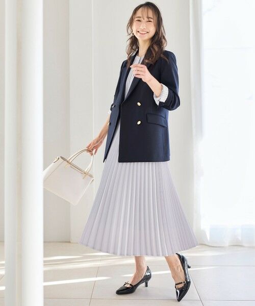 洗える】ノーブルプリーツ ワンピース （ロング・マキシ丈