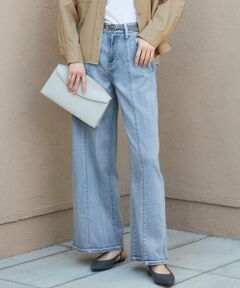 S size ONWARD(小さいサイズ) / エスサイズオンワード デニムパンツ | 【洗える】ウスカルデニムバギー パンツ