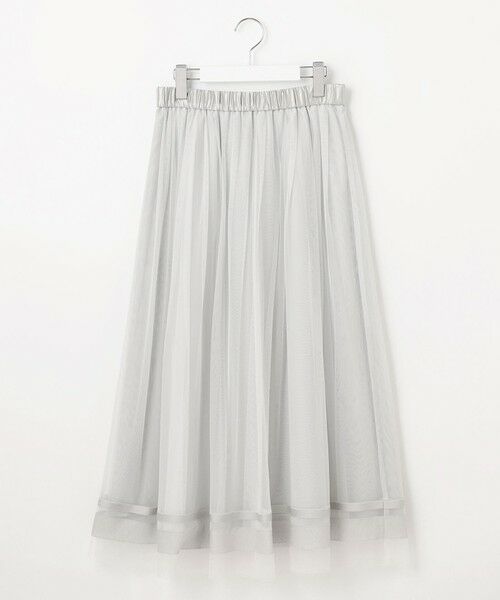 S size ONWARD(小さいサイズ) / エスサイズオンワード ミニ・ひざ丈スカート | 【洗える】チュールエンブロイダリー スカート | 詳細3