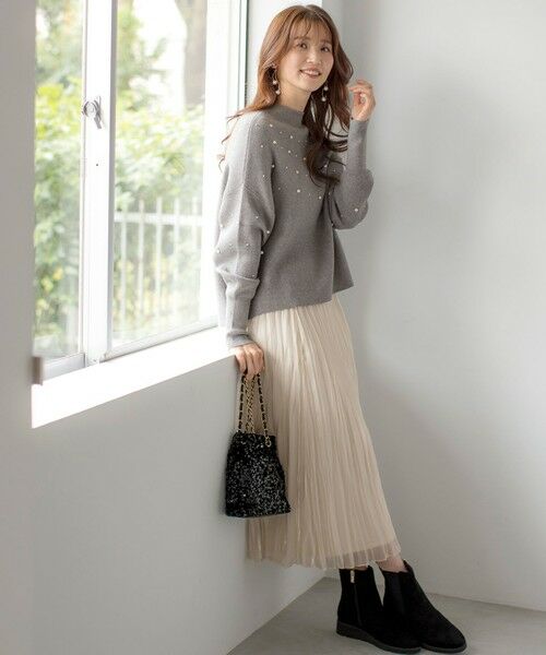 S size ONWARD(小さいサイズ) / エスサイズオンワード ロング・マキシ丈スカート | 【洗える】オーロラプリーツ スカート | 詳細1