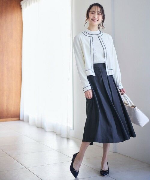 S size ONWARD(小さいサイズ) / エスサイズオンワード ミニ・ひざ丈スカート | 【洗える】シャイニータック スカート | 詳細5