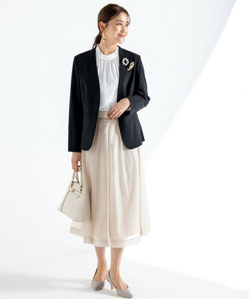 S size ONWARD(小さいサイズ) / エスサイズオンワード ミニ・ひざ丈スカート | 【洗える】シャイニータック スカート | 詳細14