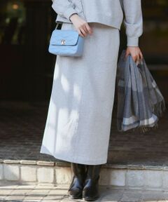 S size ONWARD(小さいサイズ) / エスサイズオンワード ミニ・ひざ丈スカート | 【一部店舗限定/洗える】クリアコットンテリーセットアップ スカート