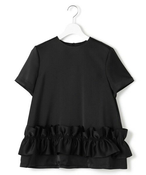 S size ONWARD(小さいサイズ) / エスサイズオンワード シャツ・ブラウス | 【APPLAUDIR】クリアダブルサテン フリルヘム ブラウス | 詳細4