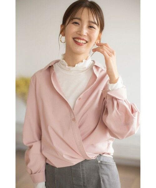 S size ONWARD(小さいサイズ) / エスサイズオンワード シャツ・ブラウス | 【洗える】ランタンスリーブ シャツ | 詳細1