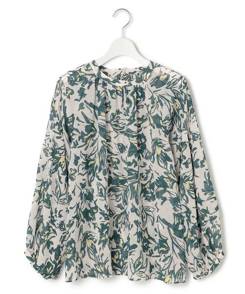 S size ONWARD(小さいサイズ) / エスサイズオンワード シャツ・ブラウス | 【洗える】ニュアンスフラワー プリント ブラウス | 詳細5