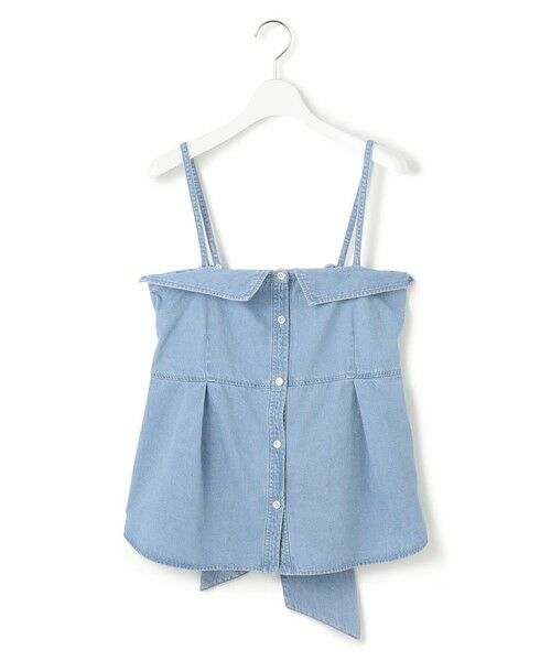 S size ONWARD(小さいサイズ) / エスサイズオンワード シャツ・ブラウス | 【洗える】ライトダンガリー ビスチェ | 詳細5