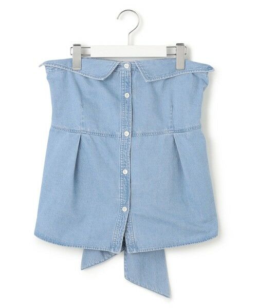 S size ONWARD(小さいサイズ) / エスサイズオンワード シャツ・ブラウス | 【洗える】ライトダンガリー ビスチェ | 詳細14