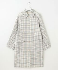 S size ONWARD(小さいサイズ) / エスサイズオンワード ステンカラーコート | 【洗える】オルタネートチェック コート