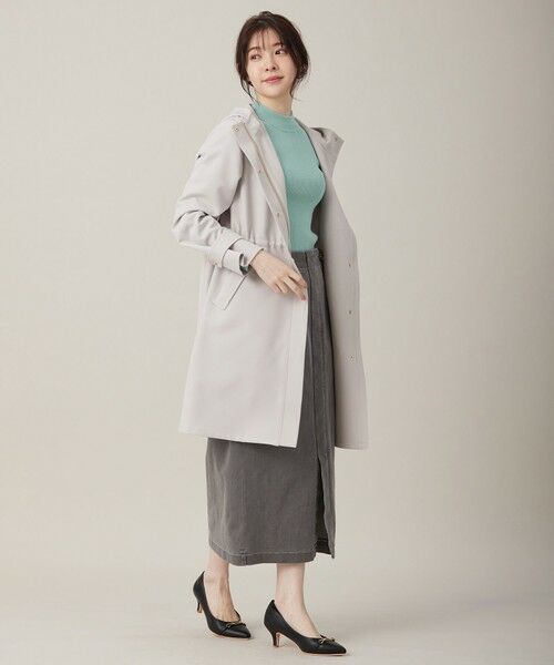 S size ONWARD(小さいサイズ) / エスサイズオンワード その他アウター | 【撥水・UVカット・洗える】フーデットロング コート | 詳細5