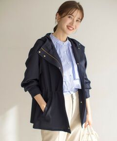 S size ONWARD(小さいサイズ) / エスサイズオンワード その他アウター | 【撥水・UVカット・洗える】フーデットハーフ コート