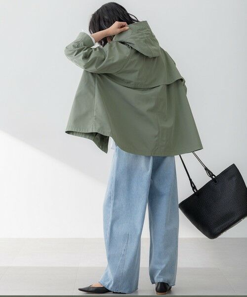 S size ONWARD(小さいサイズ) / エスサイズオンワード その他アウター | 【VERY3月号掲載/撥水加工】ライトツイル フーディーアウター | 詳細8