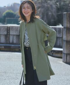 S size ONWARD(小さいサイズ) / エスサイズオンワード その他アウター | 【撥水加工】ライトツイル ノーカラーコート