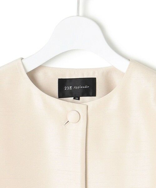 S size ONWARD(小さいサイズ) / エスサイズオンワード ノーカラージャケット | 【APPLAUDIR】トリアセシャンタン ジャケット | 詳細7