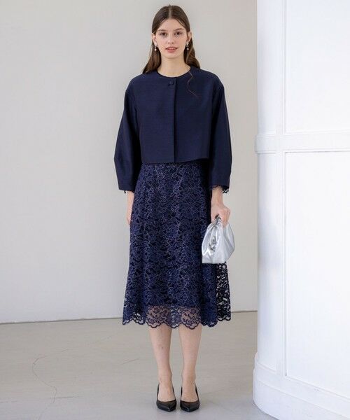 S size ONWARD(小さいサイズ) / エスサイズオンワード ノーカラージャケット | 【APPLAUDIR】トリアセシャンタン ジャケット | 詳細13