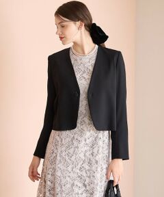 S size ONWARD(小さいサイズ) / エスサイズオンワード ノーカラージャケット | 【APPLAUDIR】クリアジョーゼット 3WAYコンパクトジャケット