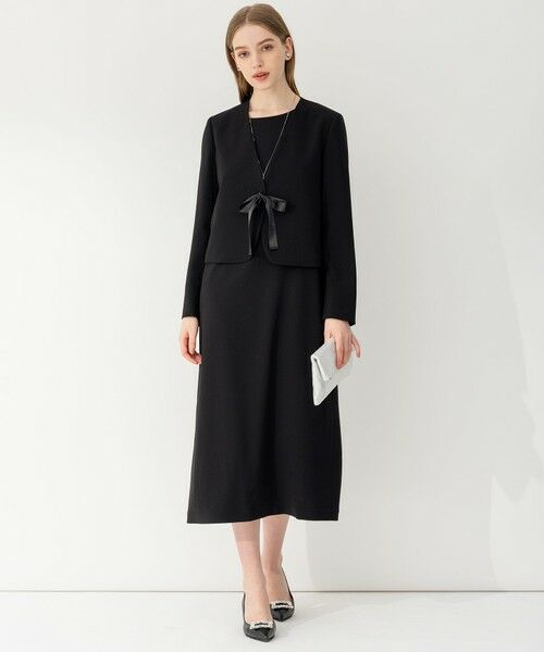 S size ONWARD(小さいサイズ) / エスサイズオンワード ノーカラージャケット | 【APPLAUDIR】クリアジョーゼット 3WAYコンパクトジャケット | 詳細20