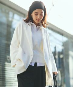 S size ONWARD(小さいサイズ) / エスサイズオンワード テーラードジャケット | 【洗える】ライトネップツイルジャケット コート