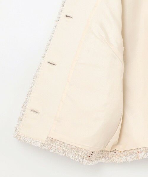 S size ONWARD(小さいサイズ) / エスサイズオンワード ノーカラージャケット | GIOLICAファンシーツイード ジャケット | 詳細8