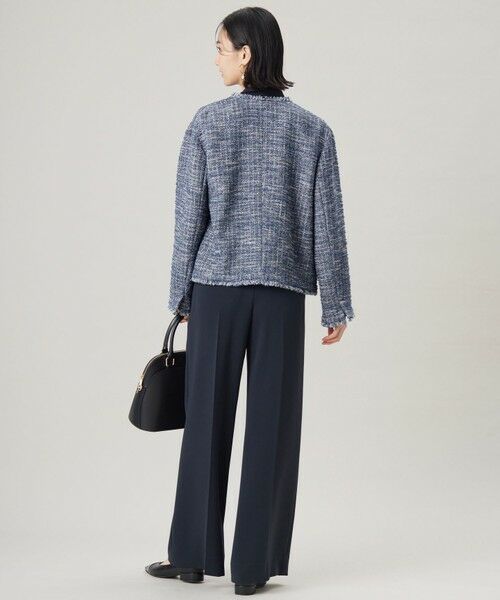 S size ONWARD(小さいサイズ) / エスサイズオンワード ノーカラージャケット | GIOLICAファンシーツイード ジャケット | 詳細11