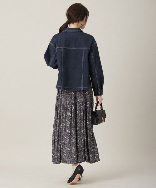 S size ONWARD(小さいサイズ) / エスサイズオンワード Gジャン・デニムジャケット | 【洗える】ストレッチライトデニム ジャケット | 詳細4