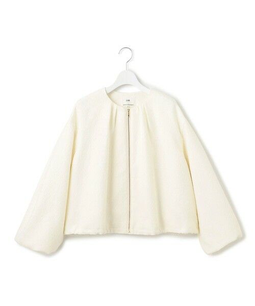 S size ONWARD(小さいサイズ) / エスサイズオンワード ブルゾン | 【洗える】ジオメトリックジャカード ブルゾン | 詳細3