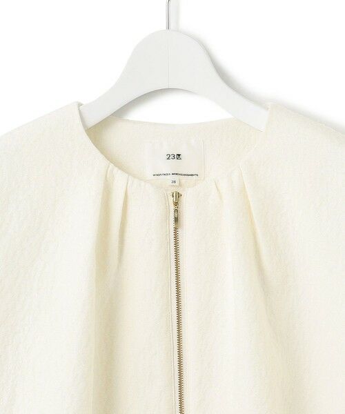 S size ONWARD(小さいサイズ) / エスサイズオンワード ブルゾン | 【洗える】ジオメトリックジャカード ブルゾン | 詳細5