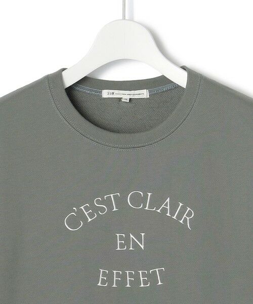 S size ONWARD(小さいサイズ) / エスサイズオンワード カットソー | 【洗える】コットンテリー ロゴ スウェット | 詳細12