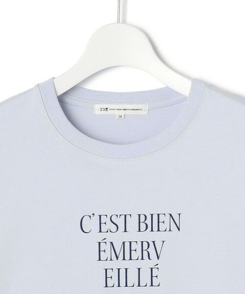 S size ONWARD(小さいサイズ) / エスサイズオンワード カットソー | 【洗える】レタープリント ロンTEE | 詳細13