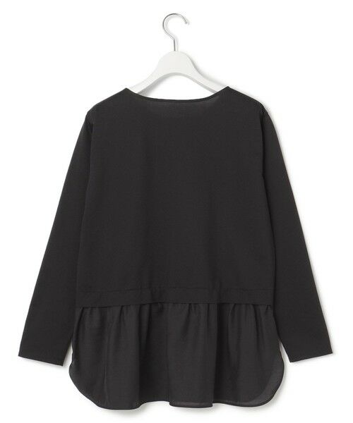 S size ONWARD(小さいサイズ) / エスサイズオンワード カットソー | 【洗える】シアータフタ コンビ カットソー | 詳細14