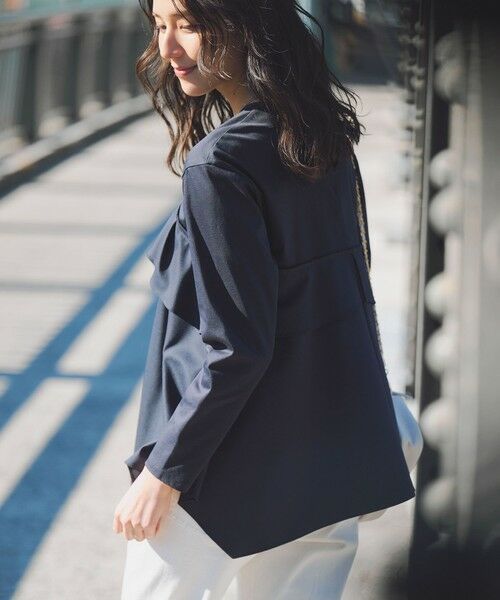 S size ONWARD(小さいサイズ) / エスサイズオンワード カットソー | 【洗える】ライトクロスビスチェコンビ ジャージー カットソー | 詳細20