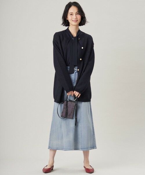 S size ONWARD(小さいサイズ) / エスサイズオンワード カーディガン・ボレロ | 【洗える】シャイニーツイードニット アウター | 詳細10