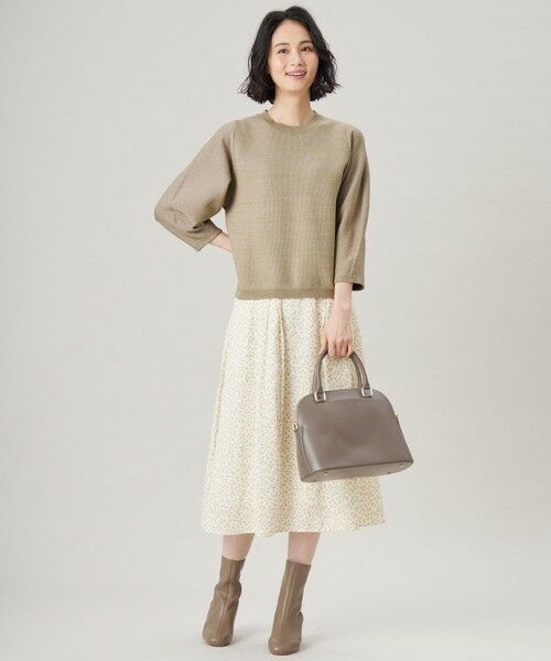 S size ONWARD(小さいサイズ) / エスサイズオンワード ニット・セーター | 【洗える】シャイニーツイードプルオーバー ニット | 詳細1