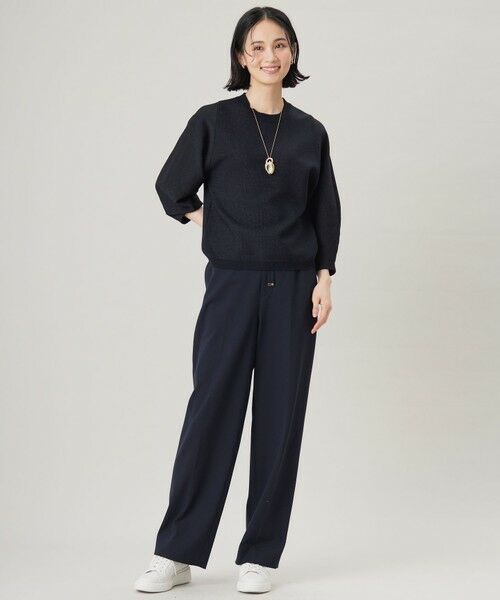 S size ONWARD(小さいサイズ) / エスサイズオンワード ニット・セーター | 【洗える】シャイニーツイードプルオーバー ニット | 詳細10