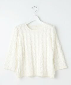 S size ONWARD(小さいサイズ) / エスサイズオンワード ニット・セーター | 【洗える】カットジャガード ニット