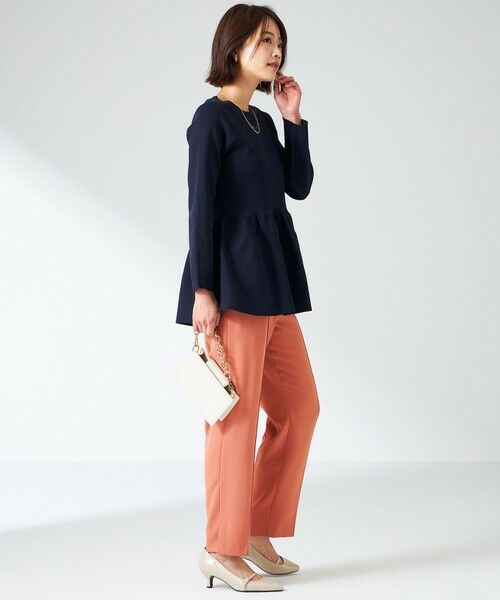 S size ONWARD(小さいサイズ) / エスサイズオンワード ニット・セーター | 【洗える】スポンディッシュペプラム ニット | 詳細3