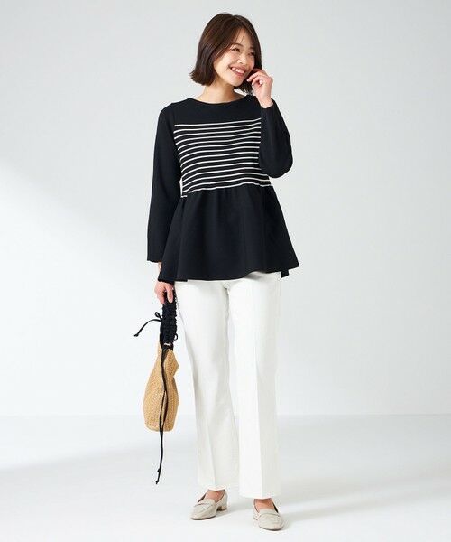 S size ONWARD(小さいサイズ) / エスサイズオンワード ニット・セーター | 【洗える】スポンディッシュペプラム ニット | 詳細5