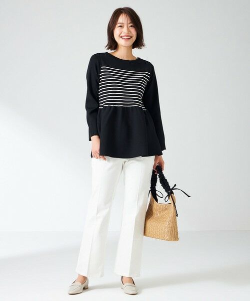 S size ONWARD(小さいサイズ) / エスサイズオンワード ニット・セーター | 【洗える】スポンディッシュペプラム ニット | 詳細6