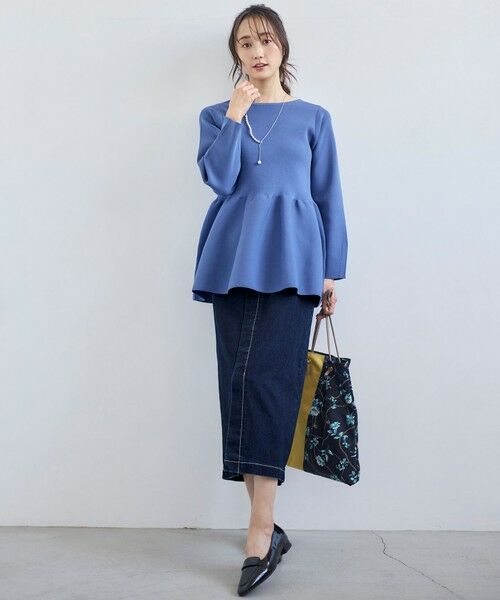 S size ONWARD(小さいサイズ) / エスサイズオンワード ニット・セーター | 【洗える】スポンディッシュペプラム ニット | 詳細13