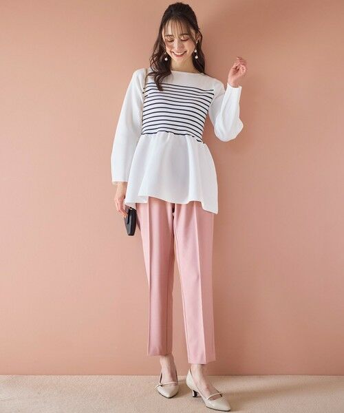 S size ONWARD(小さいサイズ) / エスサイズオンワード ニット・セーター | 【洗える】スポンディッシュペプラム ニット | 詳細17